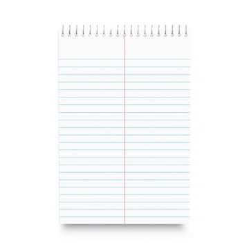 Picture of Steno Pads, Gregg Rule, Red Cover, 80 White 6 X 9 Sheets