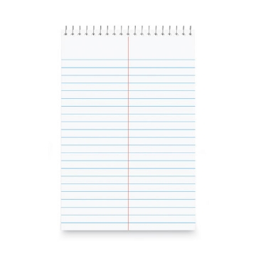 Picture of Steno Pads, Gregg Rule, Red Cover, 80 White 6 X 9 Sheets, 6/pack