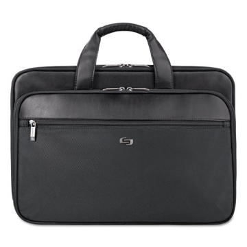 Picture of Classic Smart Strap Briefcase, Fits Devices Up to 16", Ballistic Polyester, 17.5 x 5.5 x 12, Black