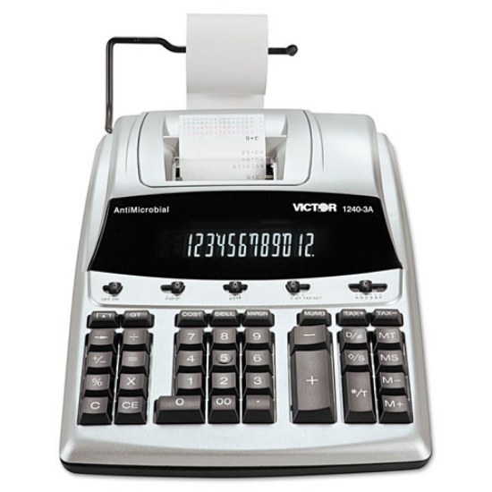 Picture of 1240-3a Antimicrobial Printing Calculator, Black/red Print, 4.5 Lines/sec