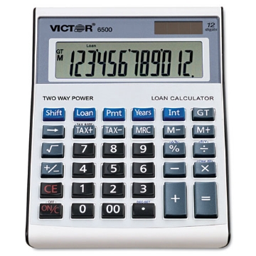 Picture of 6500 Executive Desktop Loan Calculator, 12-Digit Lcd