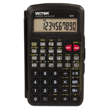 Picture of 920 Compact Scientific Calculator with Hinged Case, 10-Digit LCD