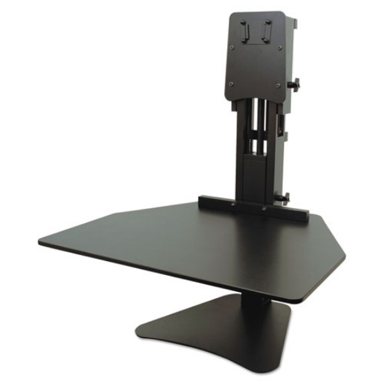 Picture of High Rise Standing Desk Workstation, 28" X 23" X 10.5" To 15.5", Black