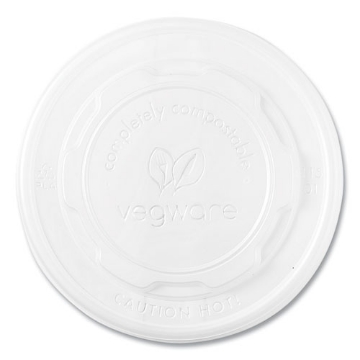 Picture of 115-Series Flat Hot Lids, For Use With 115-Series Soup Containers, White, Plastic, 500/Carton