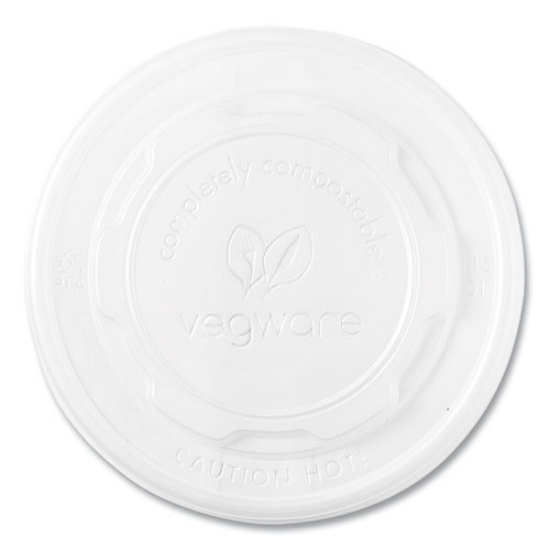Picture of 115-Series Flat Hot Lids, For Use With 115-Series Soup Containers, White, Plastic, 500/Carton