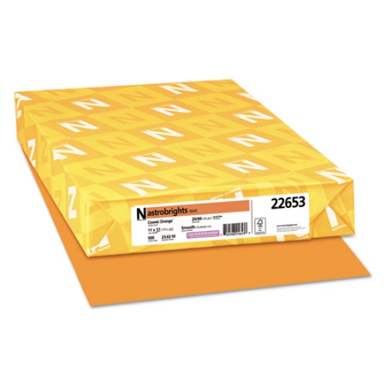 Picture of Color Paper, 24 lb Bond Weight, 11 x 17, Cosmic Orange, 500/Ream