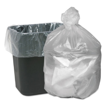 Picture of Waste Can Liners, 10 gal, 6 mic, 24" x 24", Natural, 50 Bags/Roll, 20 Rolls/Carton