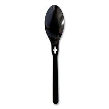 Picture of Spoon Wego Polystyrene, Spoon, Black, 1000/carton