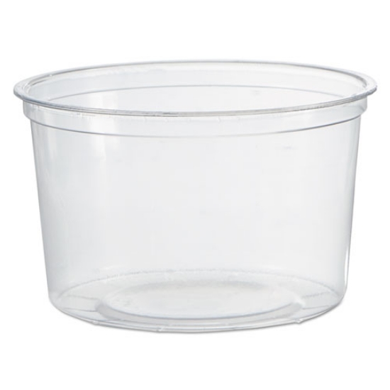 Picture of Deli Containers, 16 oz, Clear, Plastic, 50/Pack, 10 Packs/Carton