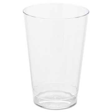 Picture of Classic Crystal Plastic Tumblers, 12 Oz, Clear, Fluted, Tall, 20 Pack, 12 Packs/carton