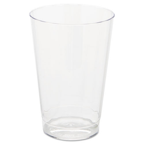 Picture of Classic Crystal Plastic Tumblers, 12 Oz, Clear, Fluted, Tall, 20 Pack, 12 Packs/carton