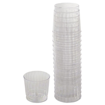 Picture of Classicware Tumblers, 9 Oz, Plastic, Clear, Rocks Glass, 16/bag, 15 Bag/carton