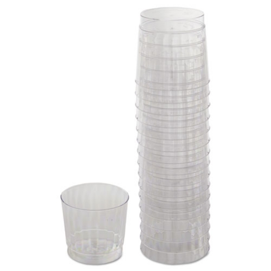 Picture of Classicware Tumblers, 9 Oz, Plastic, Clear, Rocks Glass, 16/bag, 15 Bag/carton