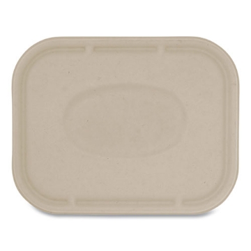 Picture of Fiber Lids for Fiber Containers, 7.8 x 10.1 x 0.5, Natural, Paper, 400/Carton