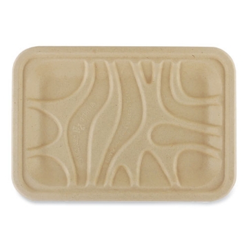Picture of Fiber Trays, 5.7 x 8.2 x 0.6, Natural, Paper, 500/Carton