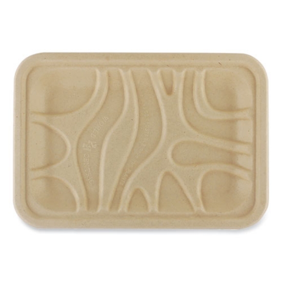 Picture of Fiber Trays, 5.7 x 8.2 x 0.6, Natural, Paper, 500/Carton