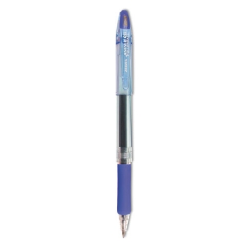 Picture of Jimnie Gel Pen, Stick, Medium 0.7 mm, Blue Ink, Clear/Blue Barrel, 12/Pack