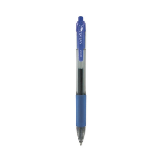 Picture of Sarasa Dry Gel X20 Gel Pen, Retractable, Medium 0.7 mm, Blue Ink, Clear/Blue Barrel, 36/Pack