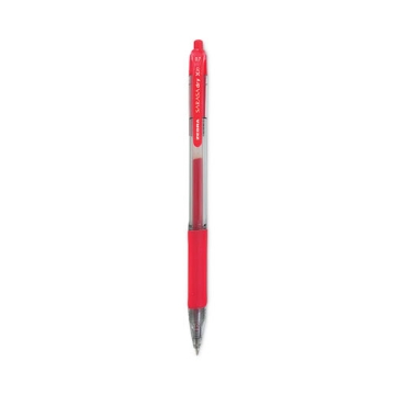 Picture of Sarasa Dry Gel X20 Gel Pen, Retractable, Medium 0.7 mm, Red Ink, Clear/Red Barrel, 12/Pack