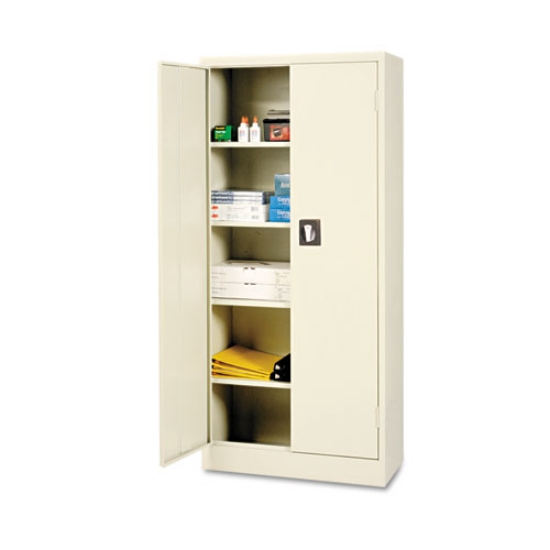 Picture of Space Saver Storage Cabinet, Four Shelves, 30w X 15d X 66h, Putty