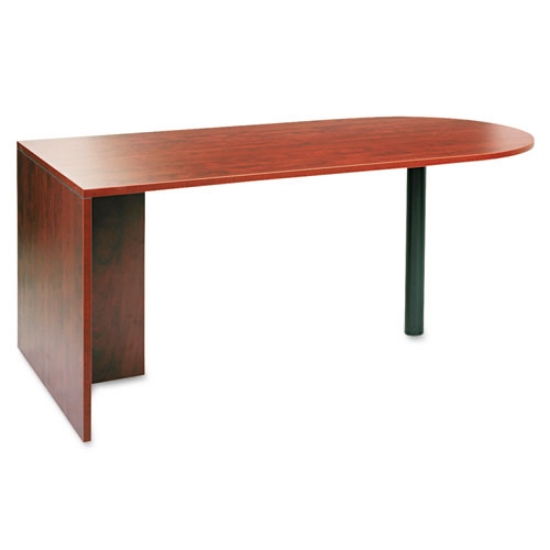 Picture of Alera Valencia Series D-Top Desk, 71" X 35.5" X 29.63", Medium Cherry