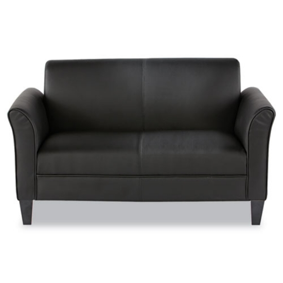 Picture of Alera Reception Lounge Furniture, Loveseat, 55.5w x 31.5d x 33.07h, Black