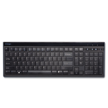 Picture of SLIM TYPE STANDARD KEYBOARD, 104 KEYS, BLACK