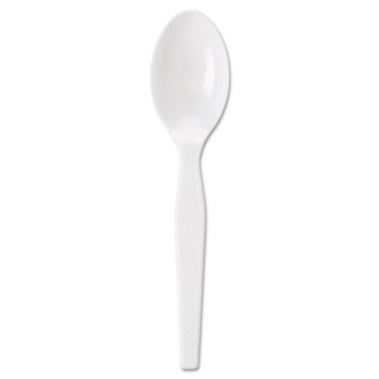 Picture of Individually Wrapped Mediumweight Polystyrene Cutlery, Teaspoons, White, 1,000/carton