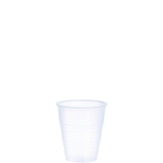 Picture of HIGH-IMPACT POLYSTYRENE COLD CUPS, 5 OZ, TRANSLUCENT, 100 CUPS/SLEEVE, 25 SLEEVES/CARTON