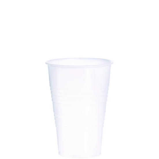 Picture of HIGH-IMPACT POLYSTYRENE COLD CUPS, 16 OZ, TRANSLUCENT, 50 CUPS/SLEEVE, 20 SLEEVES/CARTON