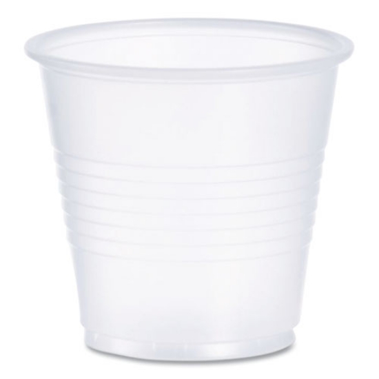 Picture of HIGH-IMPACT POLYSTYRENE COLD CUPS, 3.5 OZ, TRANSLUCENT, 100 CUPS/SLEEVE, 25 SLEEVES/CARTON