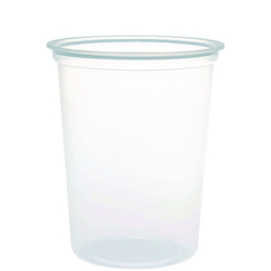 Picture of Microgourmet Plastic Deli Container, 32 Oz, 4.7" Diameter X 5.7"h, Clear, 500/carton