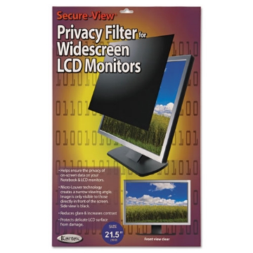 Picture of secure view lcd monitor privacy filter for 21.5" widescreen flat panel monitor, 16:9 aspect ratio