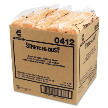 Picture of Stretch 'n Dust Cloths, 11 5/8 X 24, Yellow, 40 Cloths/pack, 10 Packs/carton