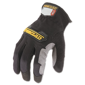 Picture of Workforce Glove, Medium, Gray/black, Pair