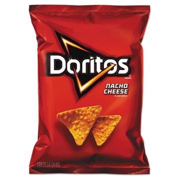 Picture of Nacho Cheese Tortilla Chips, 1.75 Oz Bag, 64/carton
