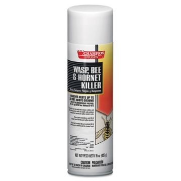 Picture of Champion Sprayon Wasp, Bee and Hornet Killer, 15 oz Aerosol Spray, 12/Carton