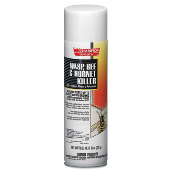 Picture of Champion Sprayon Wasp, Bee and Hornet Killer, 15 oz Aerosol Spray, 12/Carton