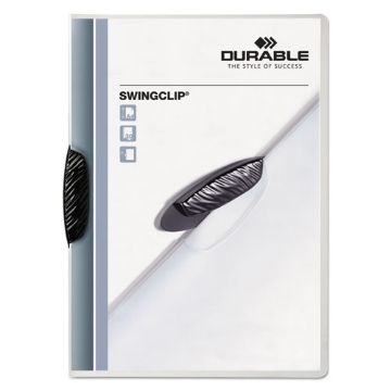 Picture of Swingclip Clear Report Cover, Swing Clip, 8.5 X 11, Black Clip, 25/box