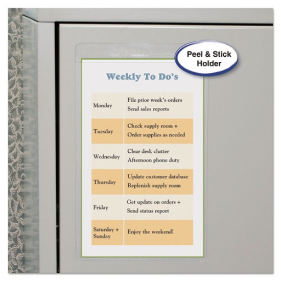 Picture of Self-Adhesive Shop Ticket Holders, Super Heavy, 25 Sheets, 5 X 8, 50/box