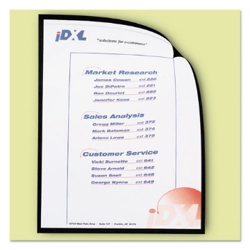 Picture of Magnetic Cubicle Keepers Display Holders, 9.2 x 11.69, Magnetic Mount, Clear, 25/Pack