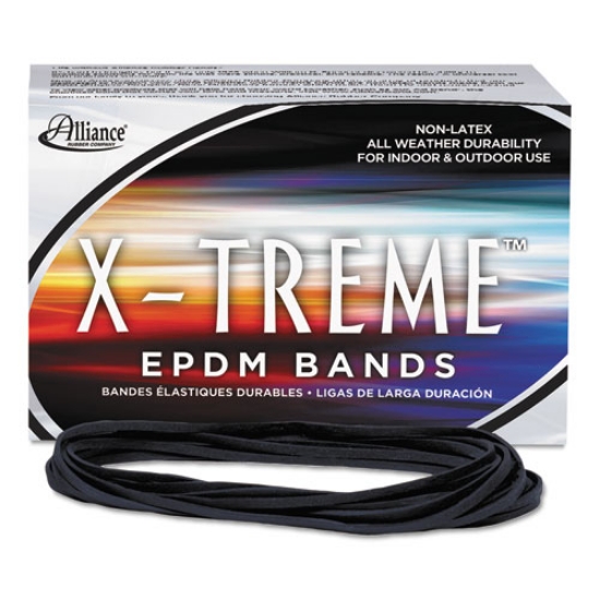 Picture of X-Treme Rubber Bands, Size 117b, 0.08" Gauge, Black, 1 Lb Box, 200/box