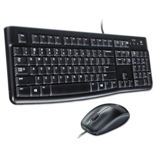 Picture of Mk120 Wired Keyboard + Mouse Combo, Usb 2.0, Black