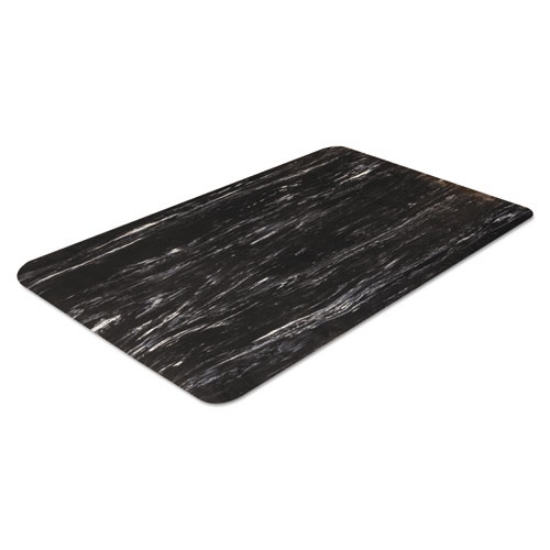 Picture of Cushion-Step Marbleized Rubber Mat, 24 x 36, Black