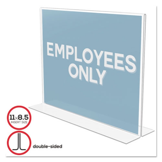 Picture of Classic Image Double-Sided Sign Holder, 11 x 8.5 Insert, Clear