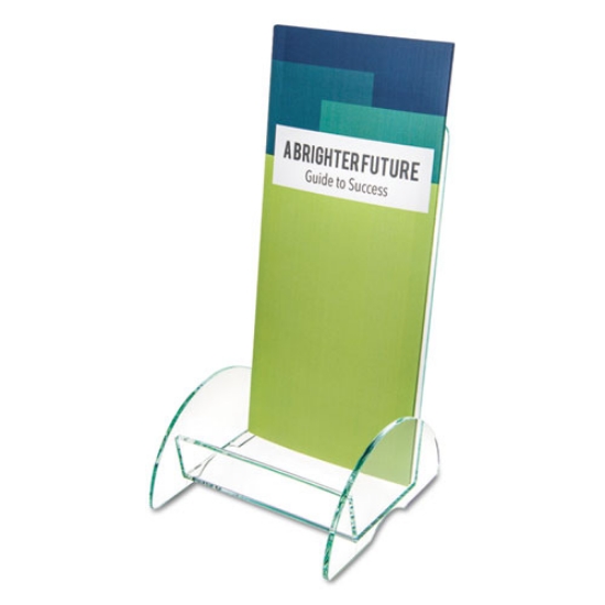 Picture of Euro-Style Docuholder, Leaflet Size, 4.5w X 4.5d X 7.88h, Green Tinted