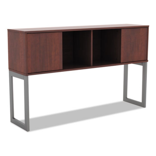 Picture of Alera Open Office Desk Series Hutch, 59w X 15d X 36.38h, Medium Cherry