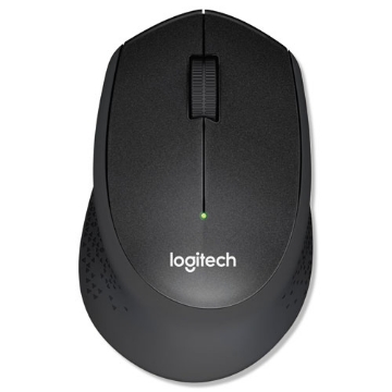 Picture of M330 Silent Plus Mouse, 2.4 Ghz Frequency/33 Ft Wireless Range, Right Hand Use, Black