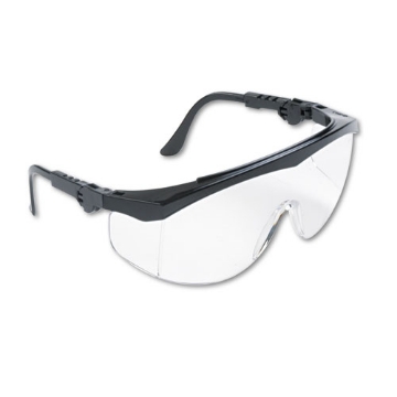 Picture of Tomahawk Wraparound Safety Glasses, Black Nylon Frame, Clear Lens, 12/box