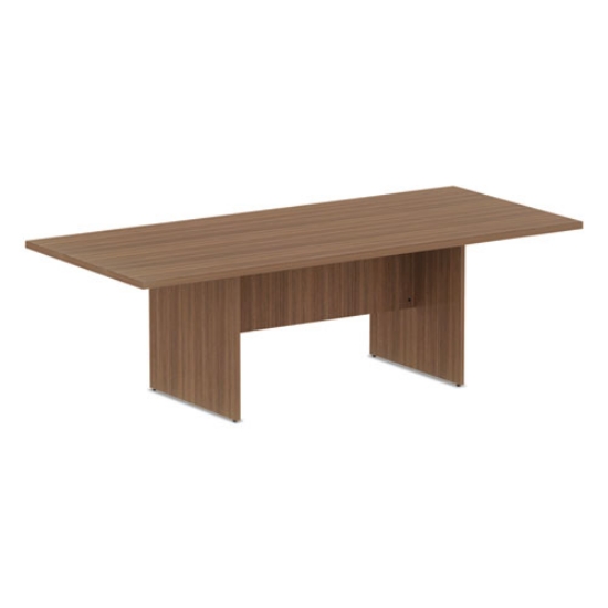Picture of alera valencia series conference table, rectangular, 94.5w x 41.38d x 29.5h, modern walnut